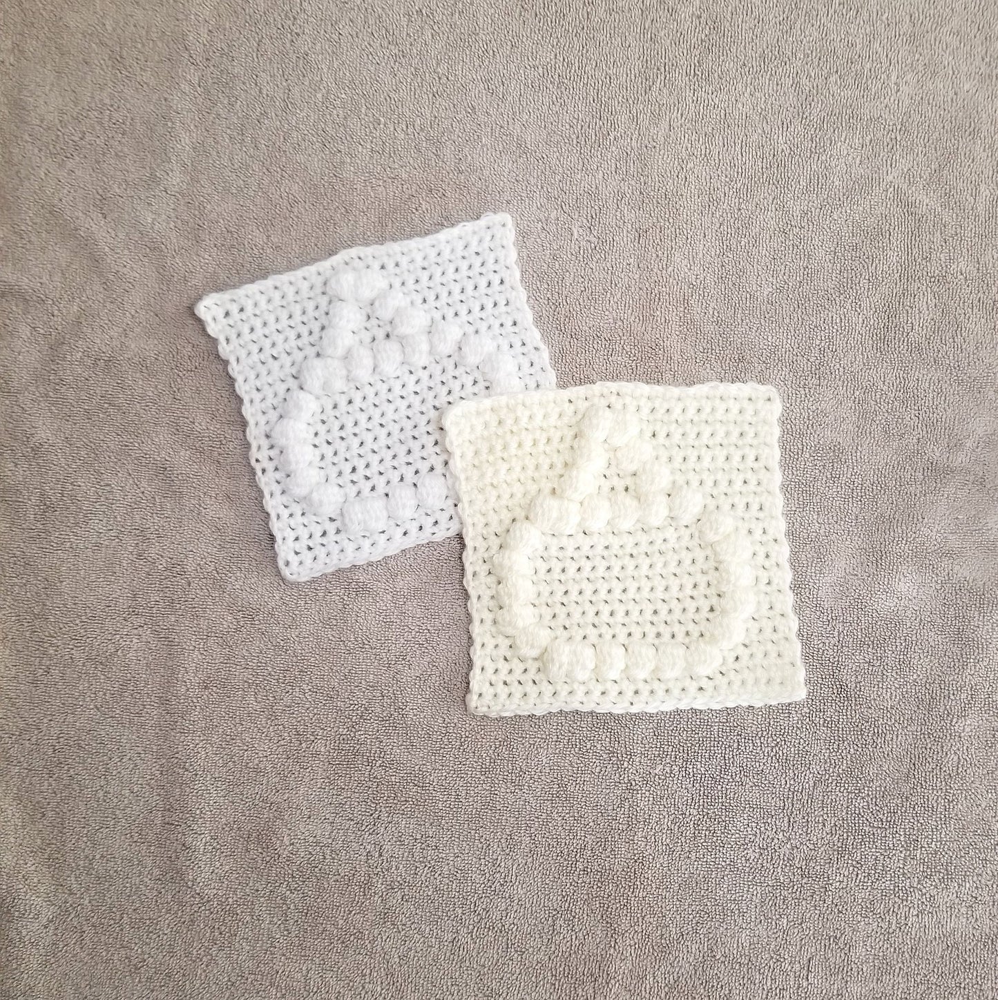 Baby Bottle Bobble Afghan Square Crochet Pattern, PDF Digital Download
