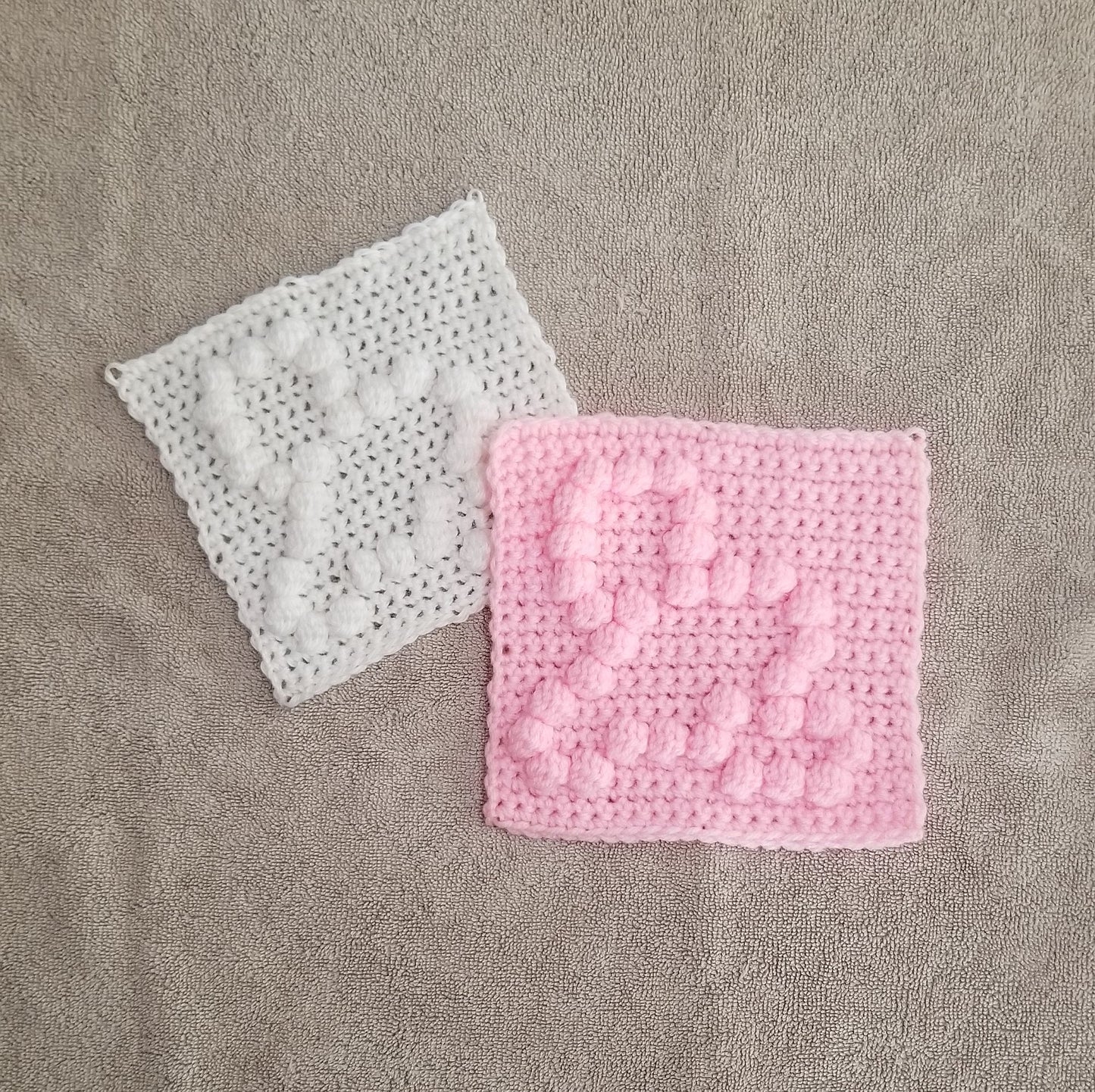 Crawling Baby Bobble Afghan Square Crochet Pattern, PDF Digital Download