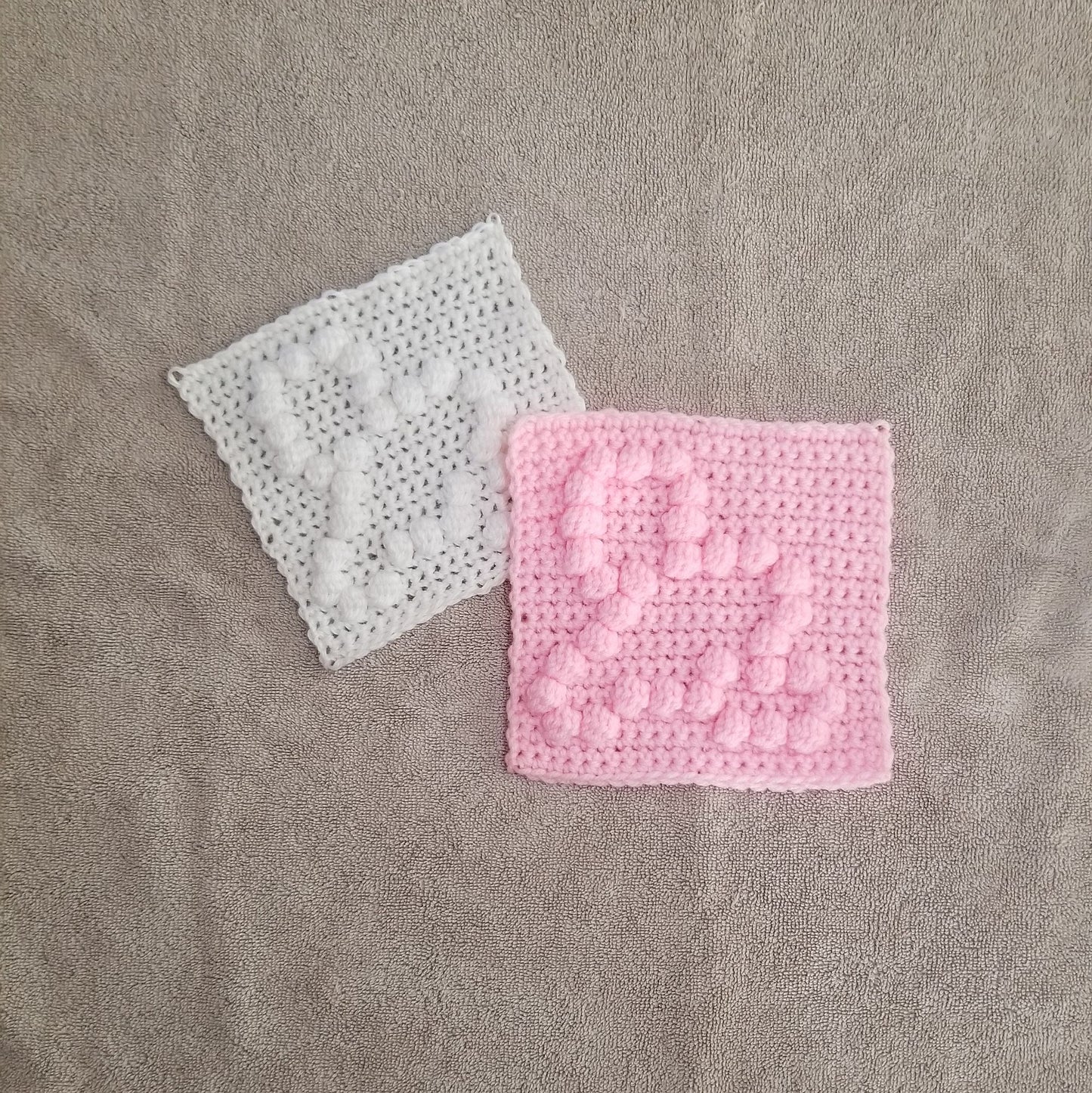 Crawling Baby Bobble Afghan Square Crochet Pattern, PDF Digital Download