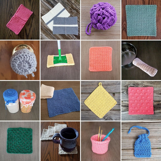 Housewares Crochet Pattern Bundle, PDF Digital Download