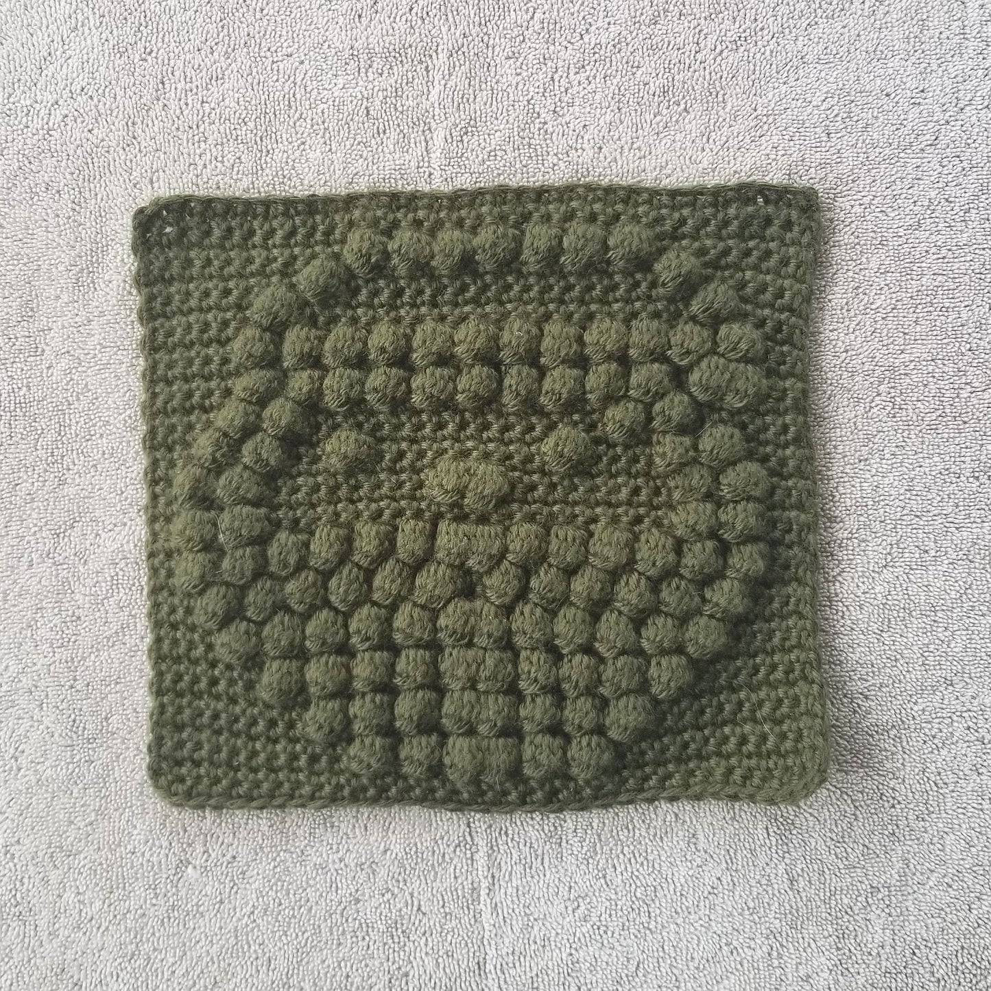Jolly Santa Bobble Afghan Square Crochet Pattern, PDF Digital Download