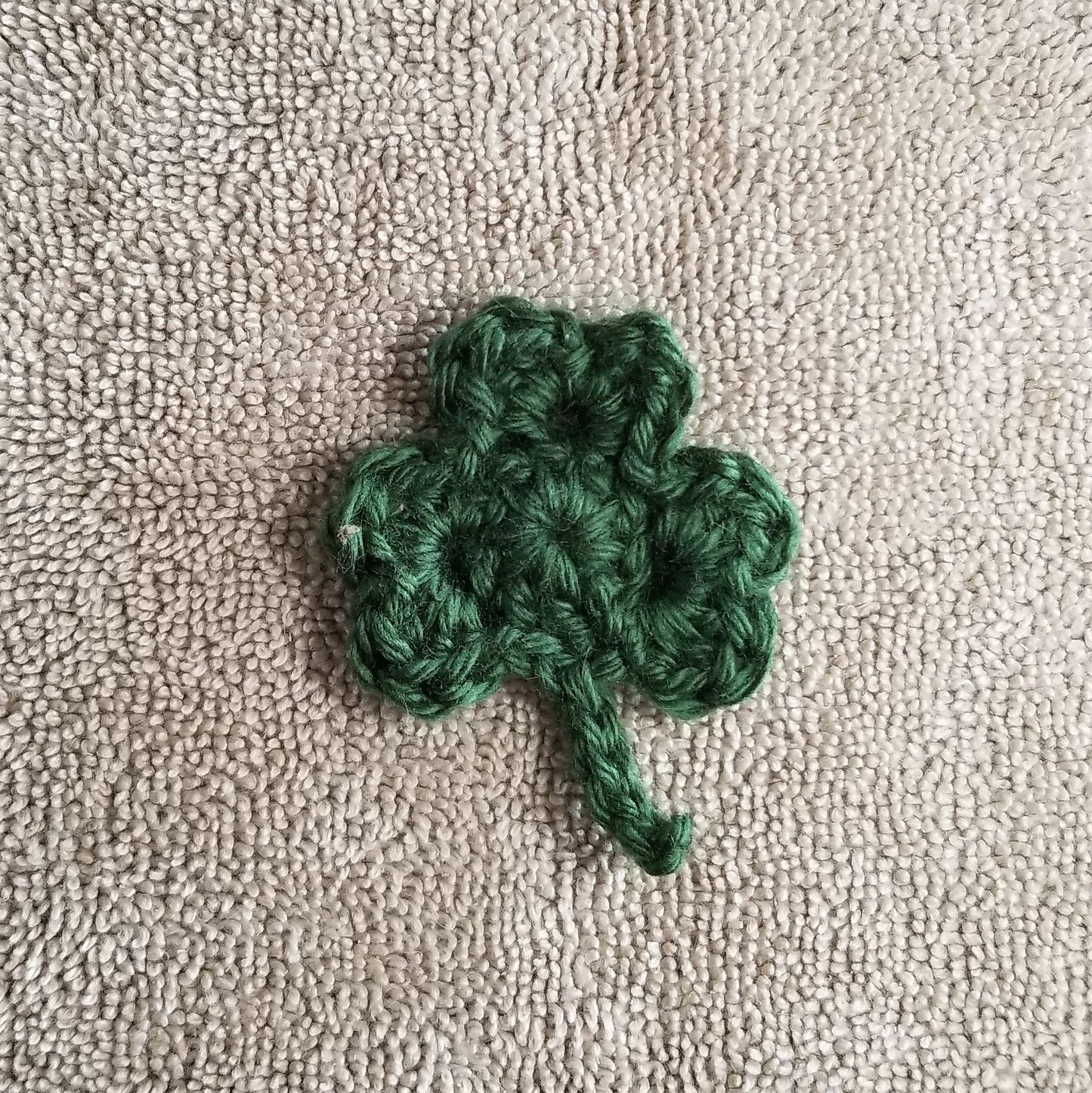 Shamrock Applique Crochet Pattern, PDF Digital Download