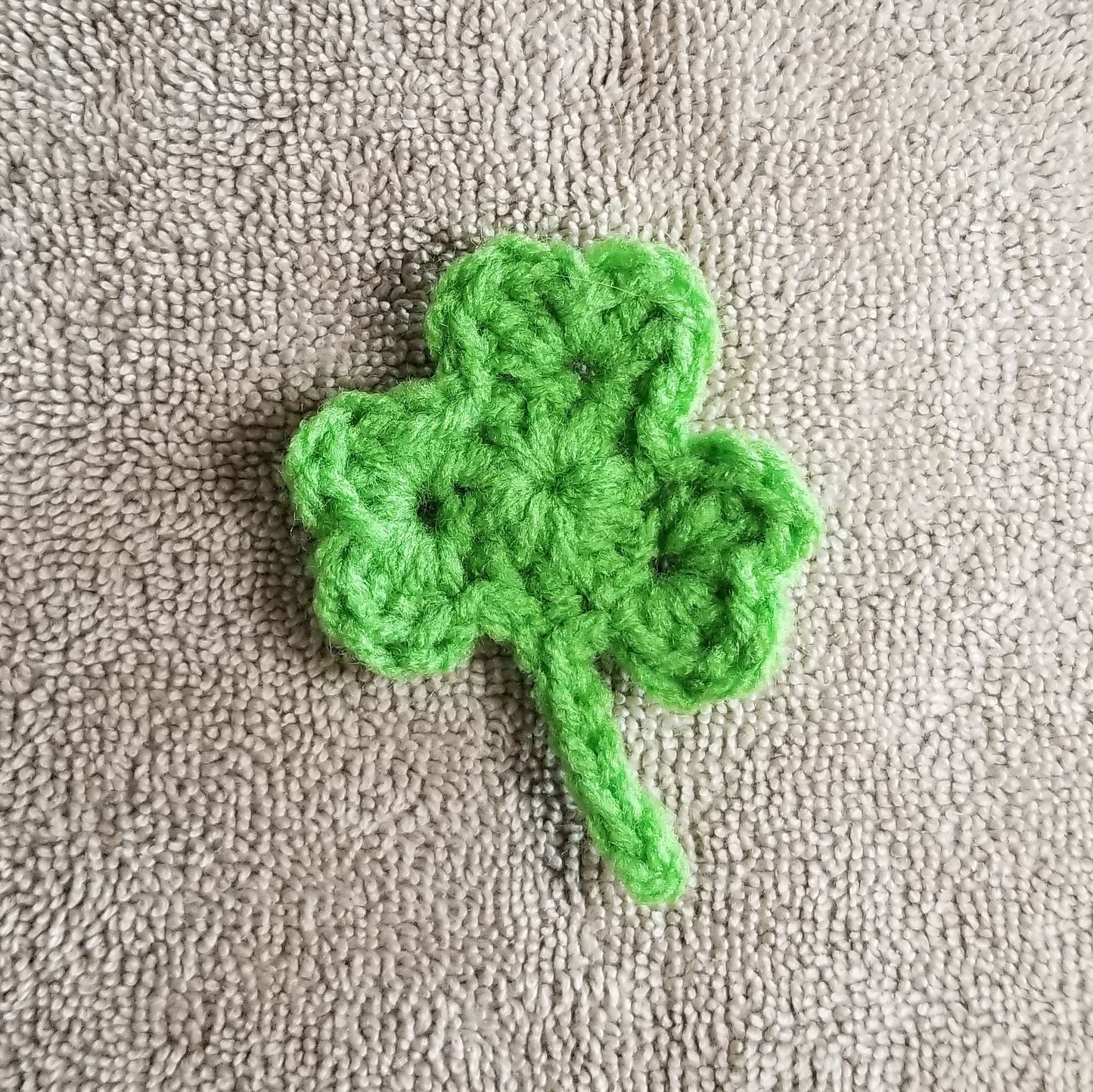 Shamrock Applique Crochet Pattern, PDF Digital Download