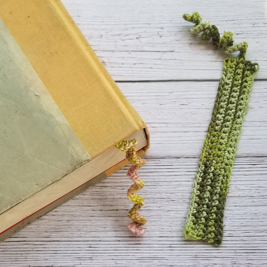Spiral Topped Bookmark Crochet Pattern, PDF Digital Download