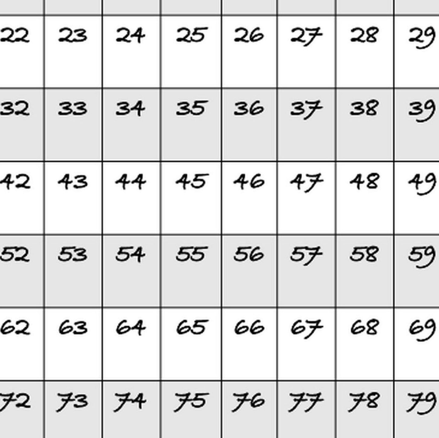 Crochet Row Counter Printable, PDF Digital Download