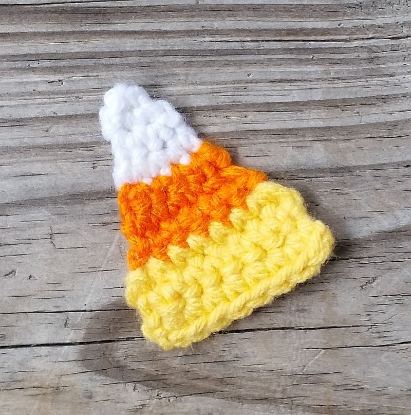 Candy Corn Applique Crochet Pattern PDF