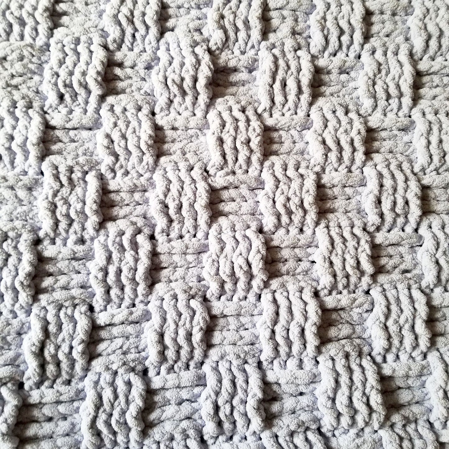 Chunky Basketweave Blanket Crochet Pattern, PDF Digital Download