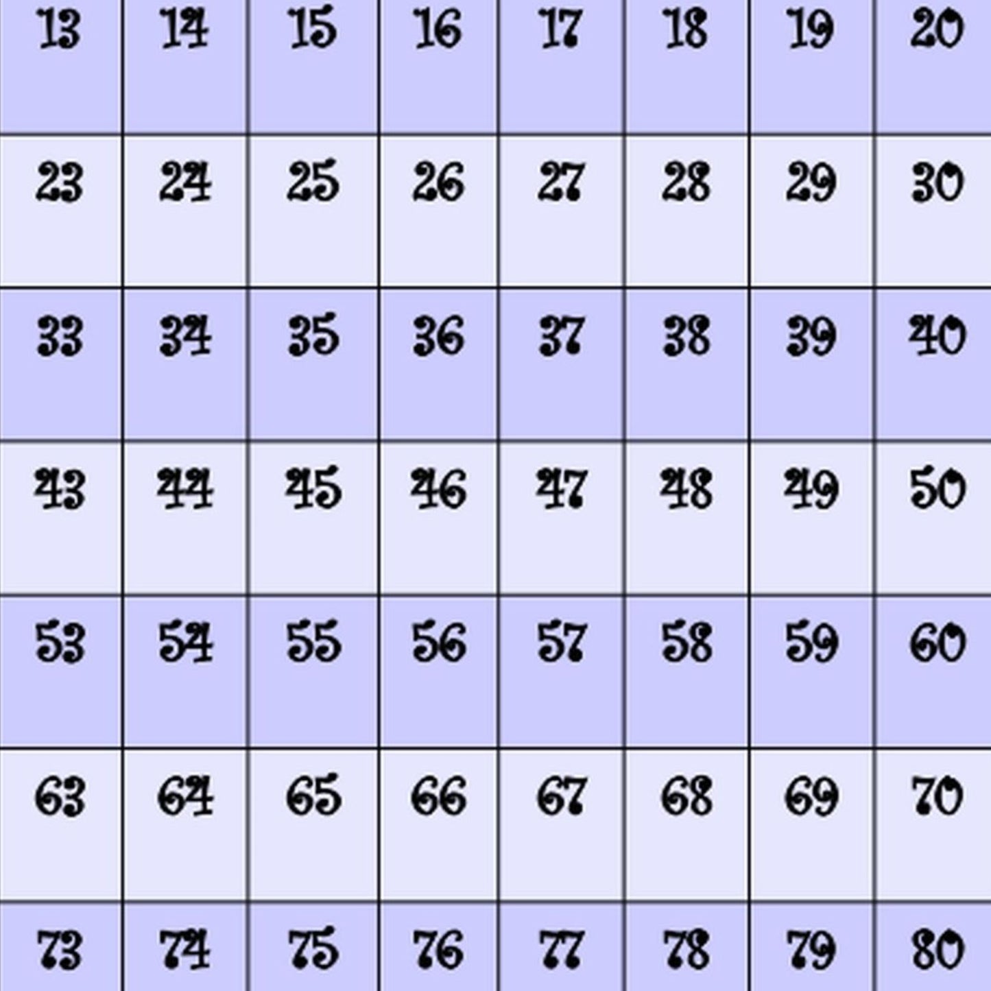 Printable Row Counter, PDF Digital Download