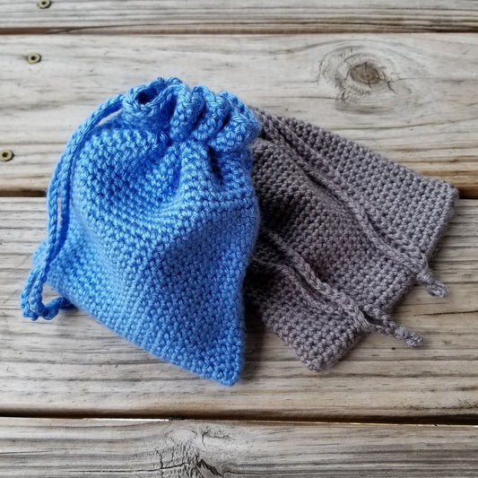 Drawstring Bag Crochet Pattern PDF