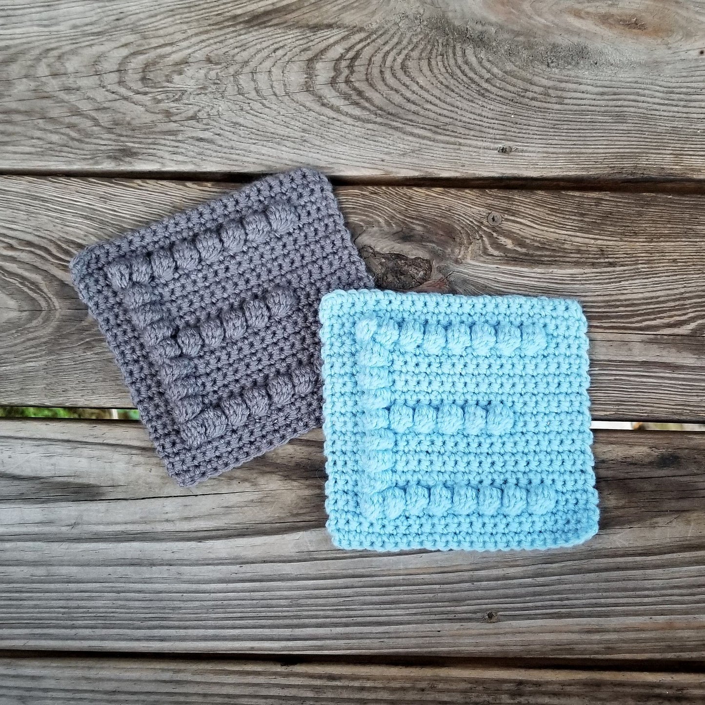 Letter E Bobble Afghan Square Crochet Pattern PDF