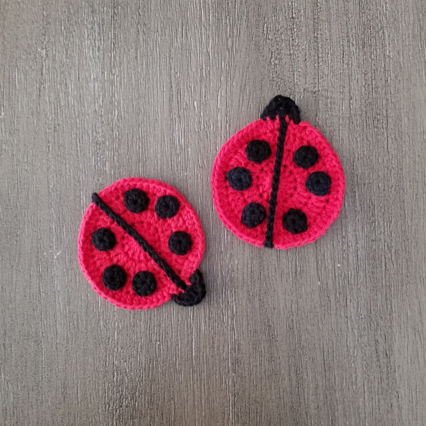 Ladybug Coasters Crochet Pattern PDF