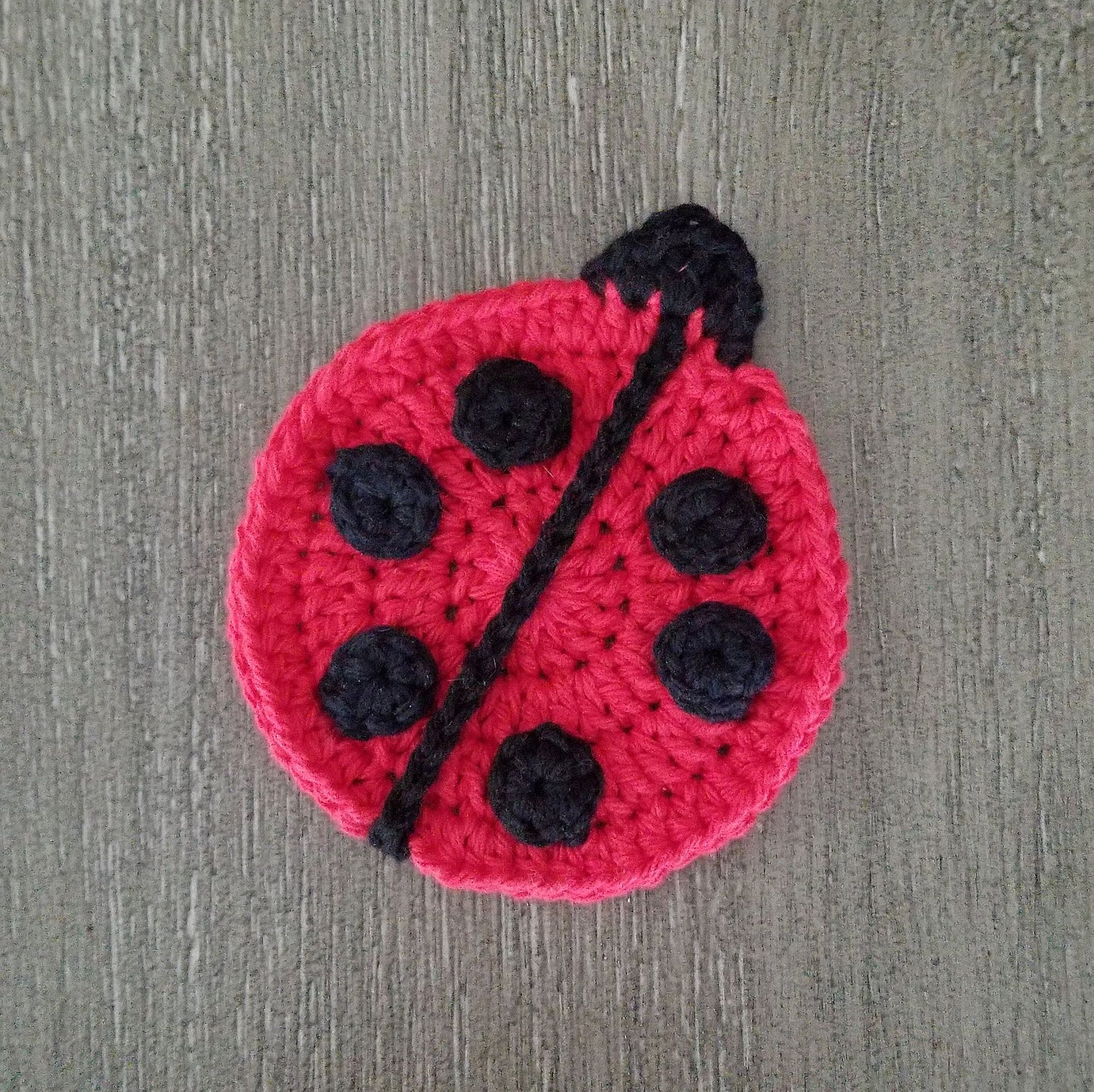Ladybug Coasters Crochet Pattern PDF