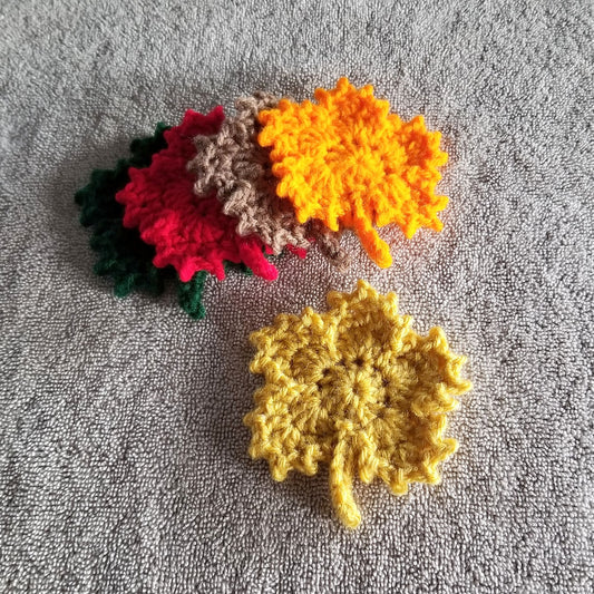 Maple Leaf Applique Crochet Pattern, PDF Digital Download