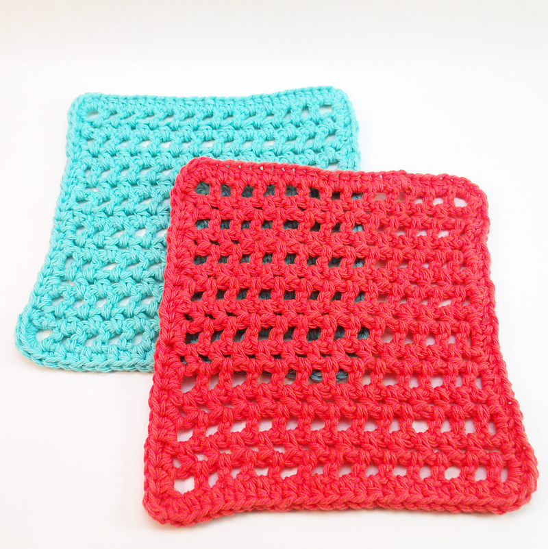 Mesh Dishcloth Crochet Pattern PDF