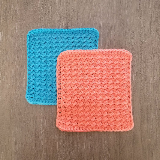 Moss Stitch Dishcloth Crochet Pattern, PDF Digital Download