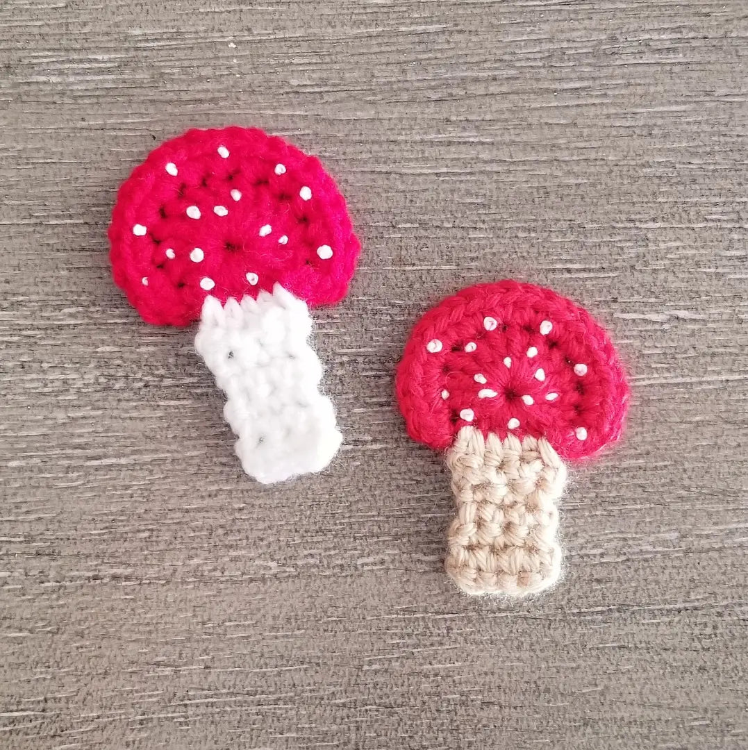 Mushroom Leaf Bookmark: Crochet pattern