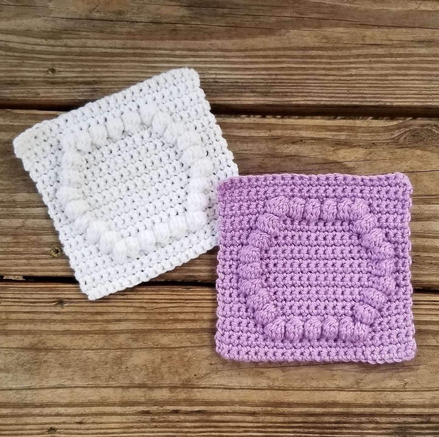 Letter O Bobble Afghan Square Crochet Pattern PDF