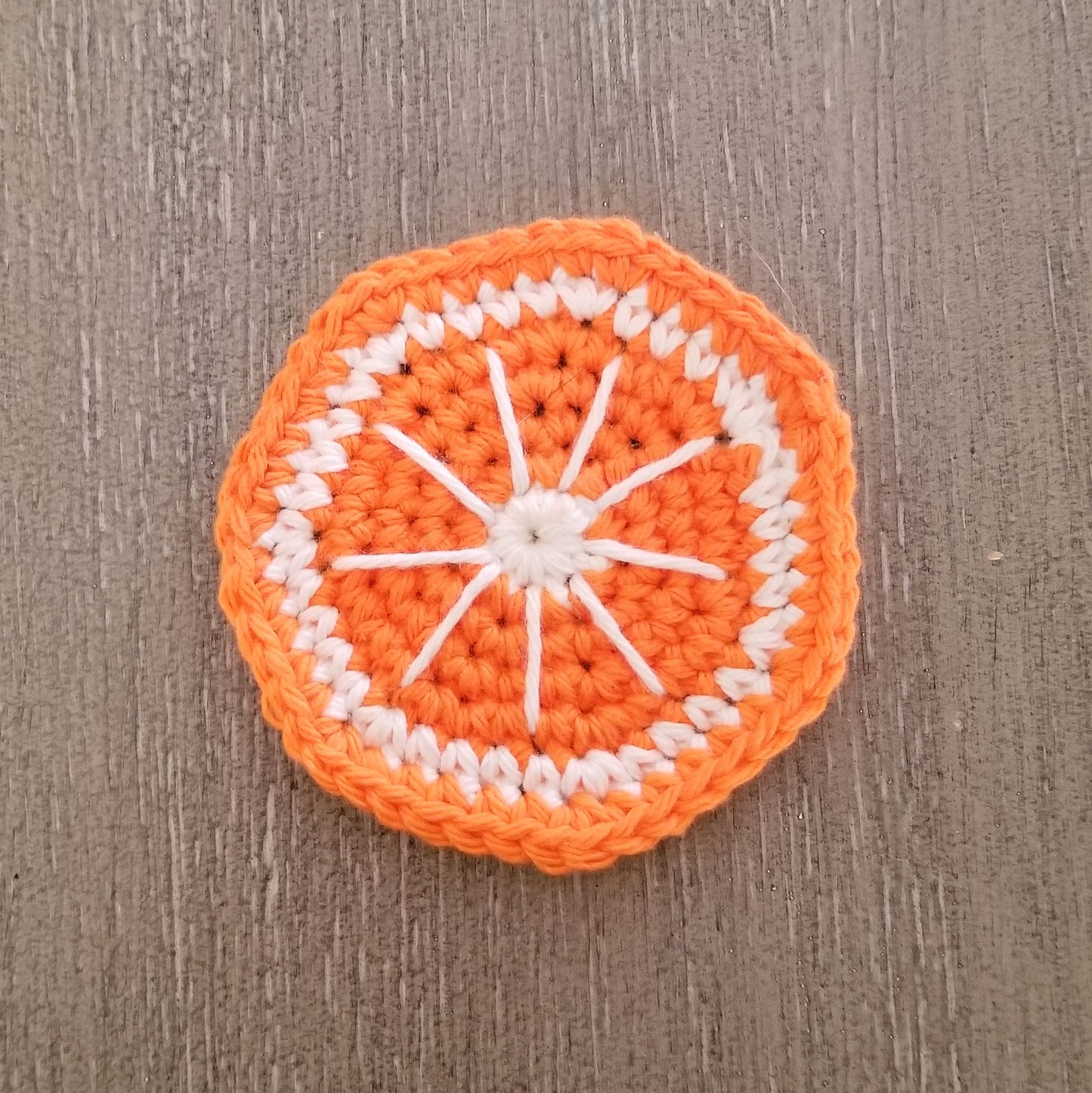 Orange Slice Coasters Crochet Pattern, PDF Digital Download