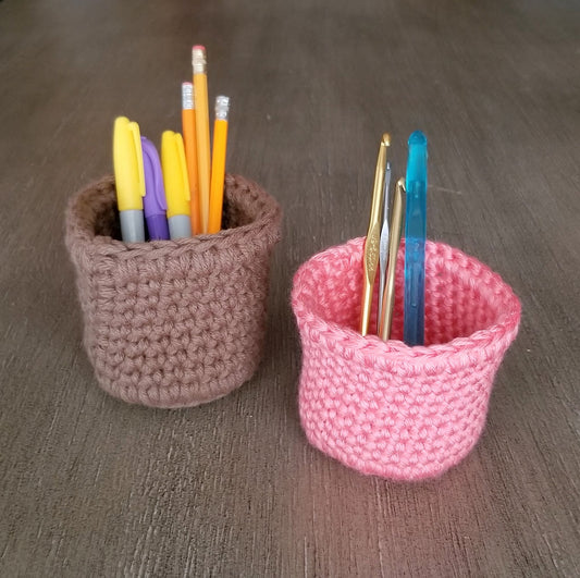 Pen Holder Crochet Pattern, PDF Digital Download