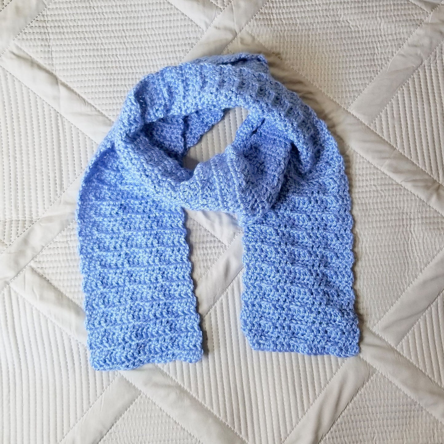 Ribbed Scarf Crochet Pattern, PDF Digital Download