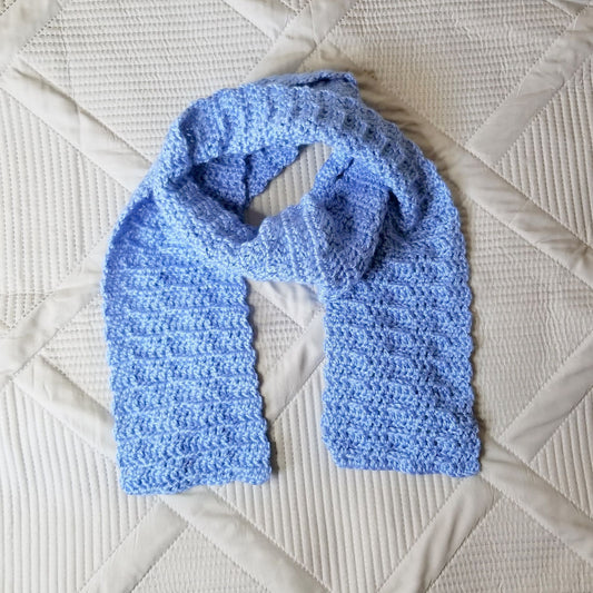Ribbed Scarf Crochet Pattern, PDF Digital Download