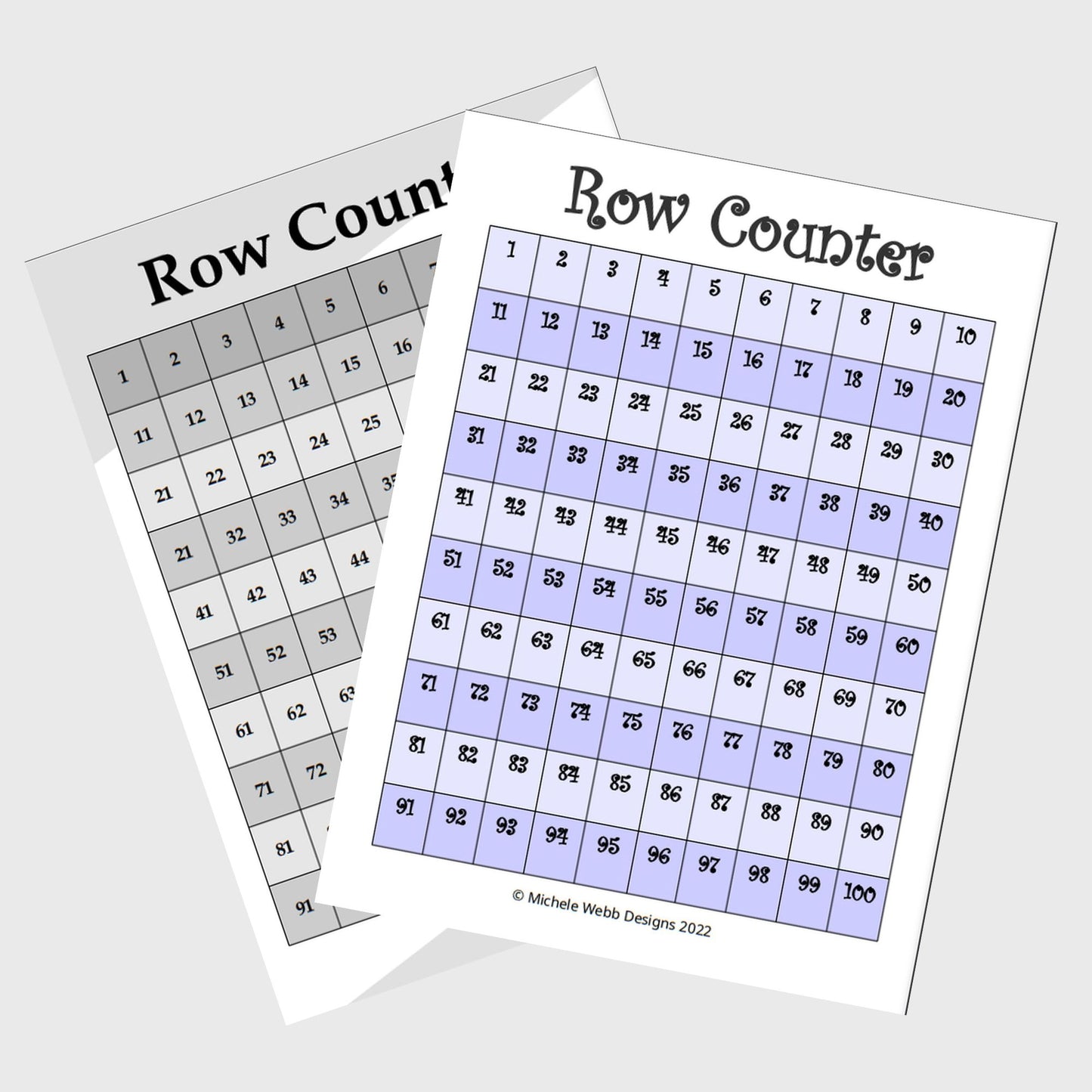Row Counter Bundle, PDF Digital Download