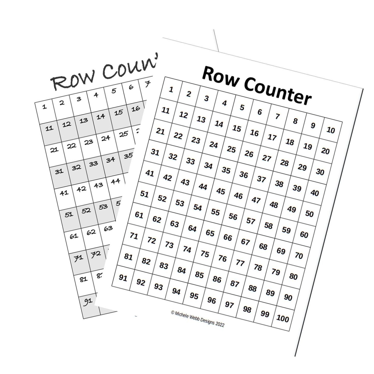 Row Counter Bundle, PDF Digital Download