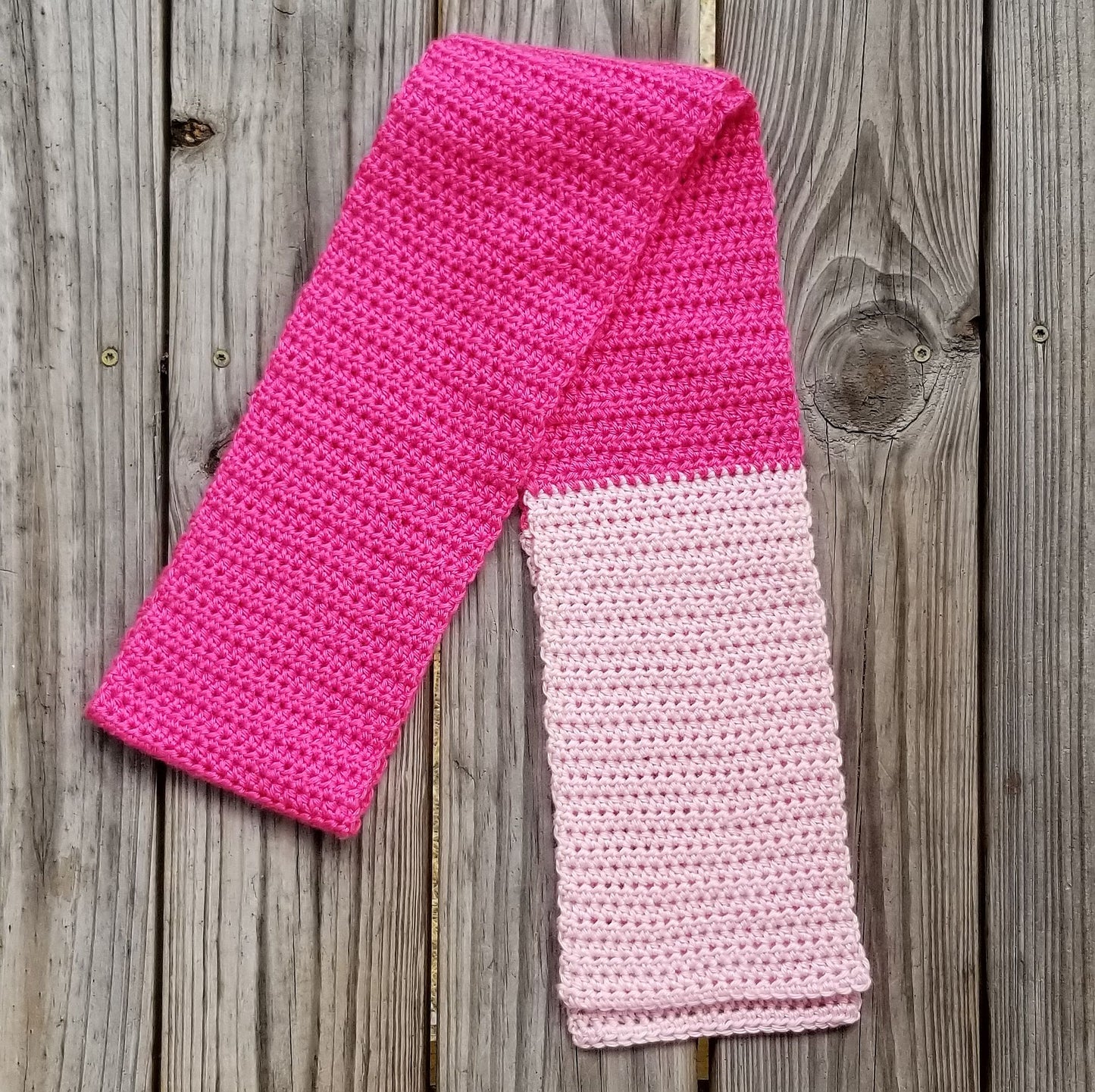 Two-Toned Scarf Crochet Pattern PDF