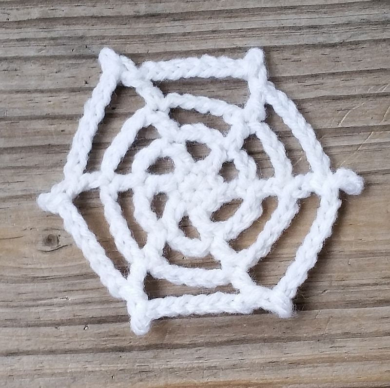 Spiderweb Applique Crochet Pattern, PDF Digital Download