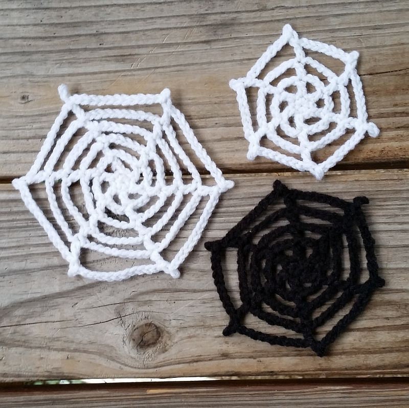 Spiderweb Applique Crochet Pattern, PDF Digital Download