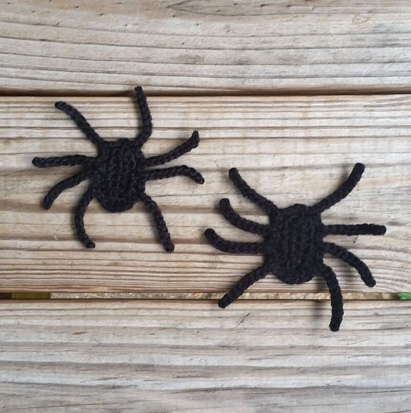 Spider Applique Crochet Pattern, PDF Digital Download