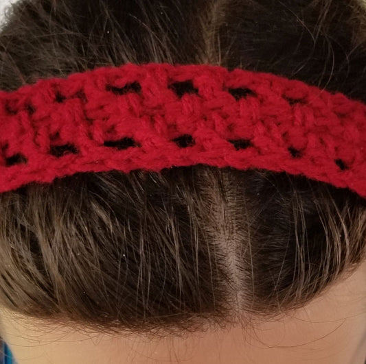 Mesh Headband Crochet Pattern, PDF Digital Download