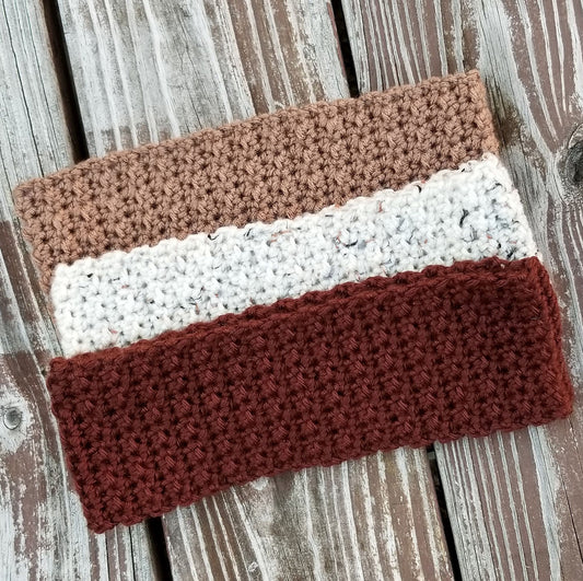 Textured Earwarmer Crochet Pattern, PDF Digital Download