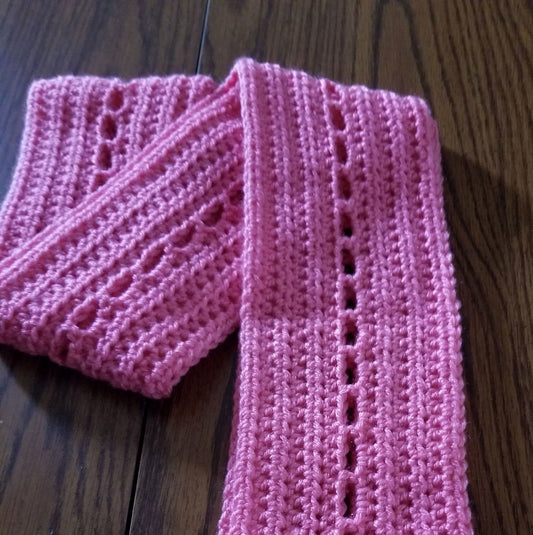 Windowed Scarf Crochet Pattern, PDF Digital Download