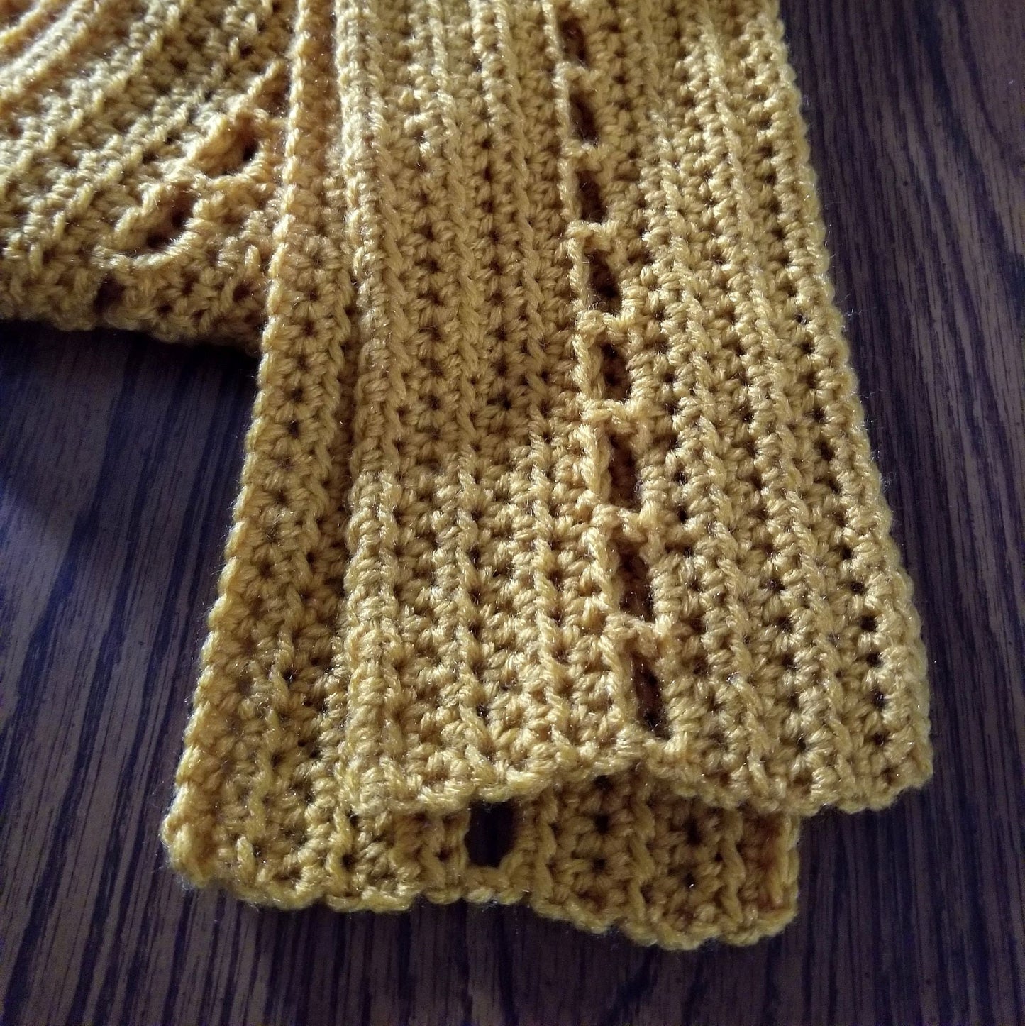 Windowed Scarf Crochet Pattern, PDF Digital Download
