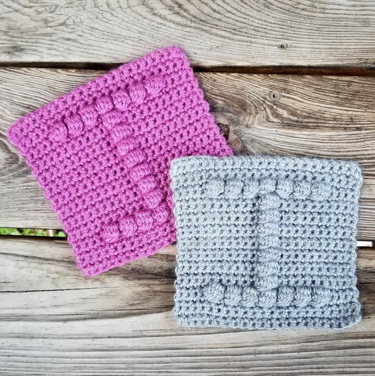 Letter I Afghan Square Crochet Pattern, PDF Digital Download