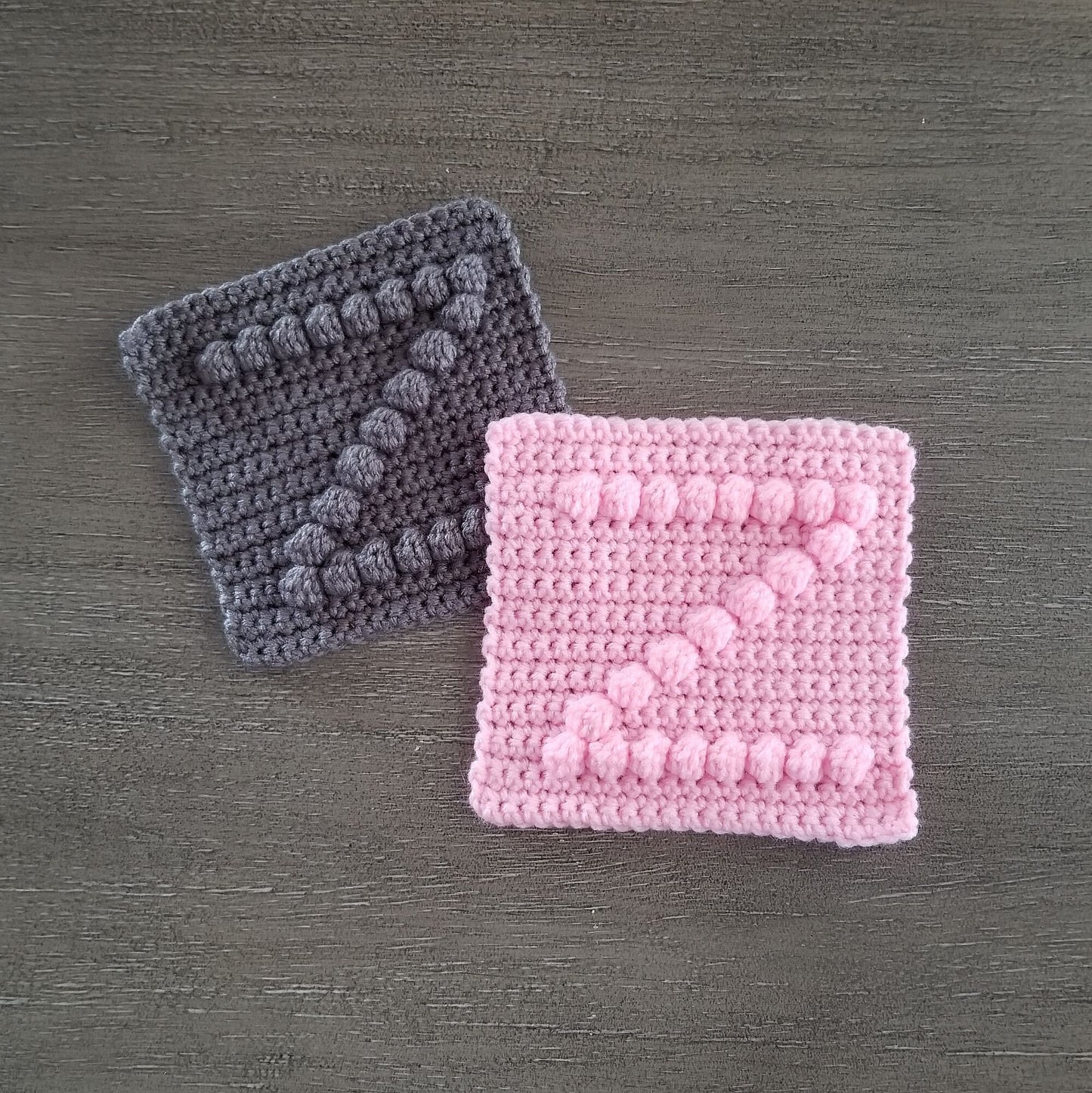 Letter Z Bobble Afghan Square Crochet Pattern, PDF Digital Download