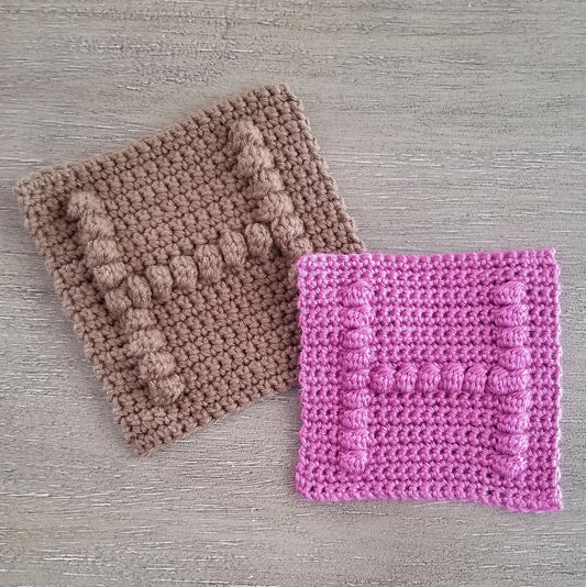 Letter H Crochet Square Pattern, PDF digital Download