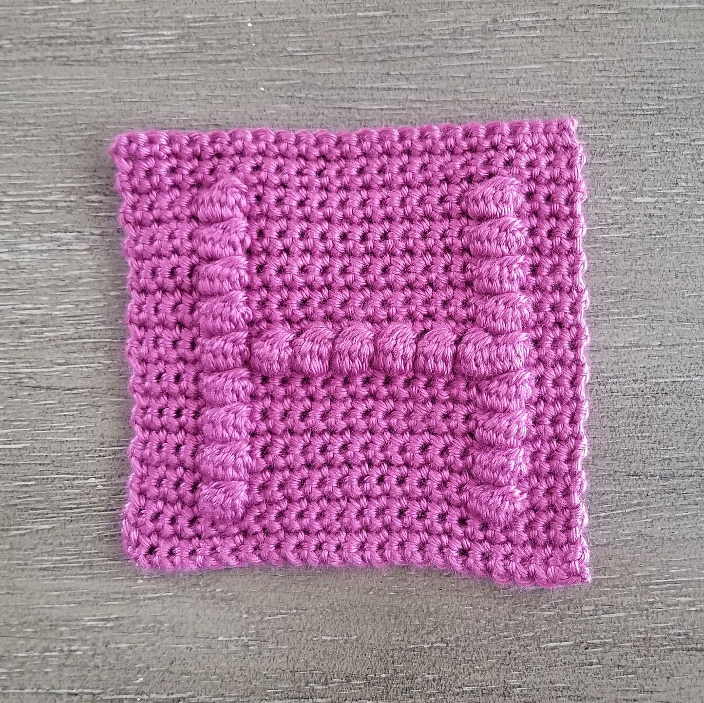 Letter H Crochet Square Pattern, PDF digital Download