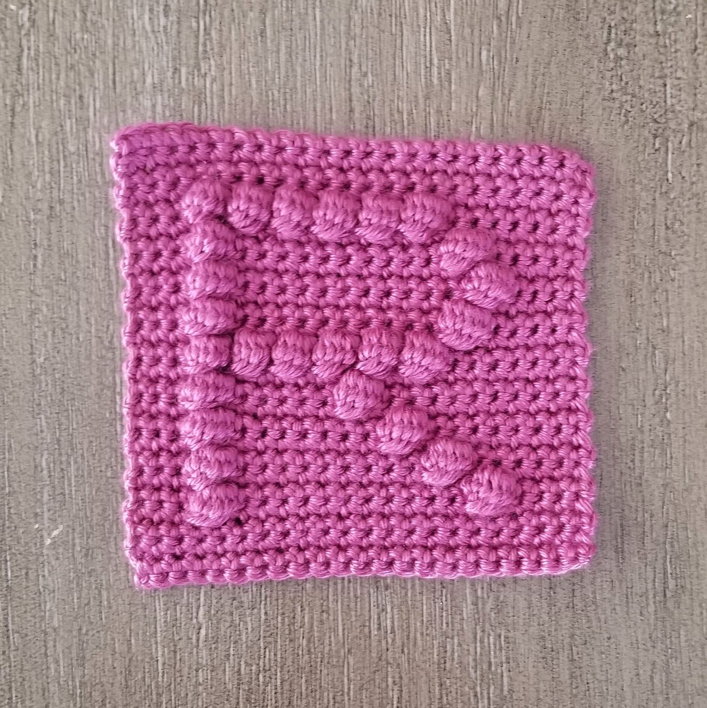 Letter R Bobble Afghan Square Crochet Pattern, PDF Digital Download