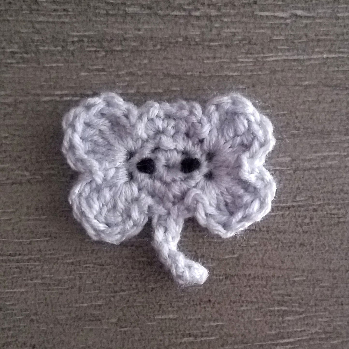 Elephant Applique Crochet Pattern, PDF Digital Download