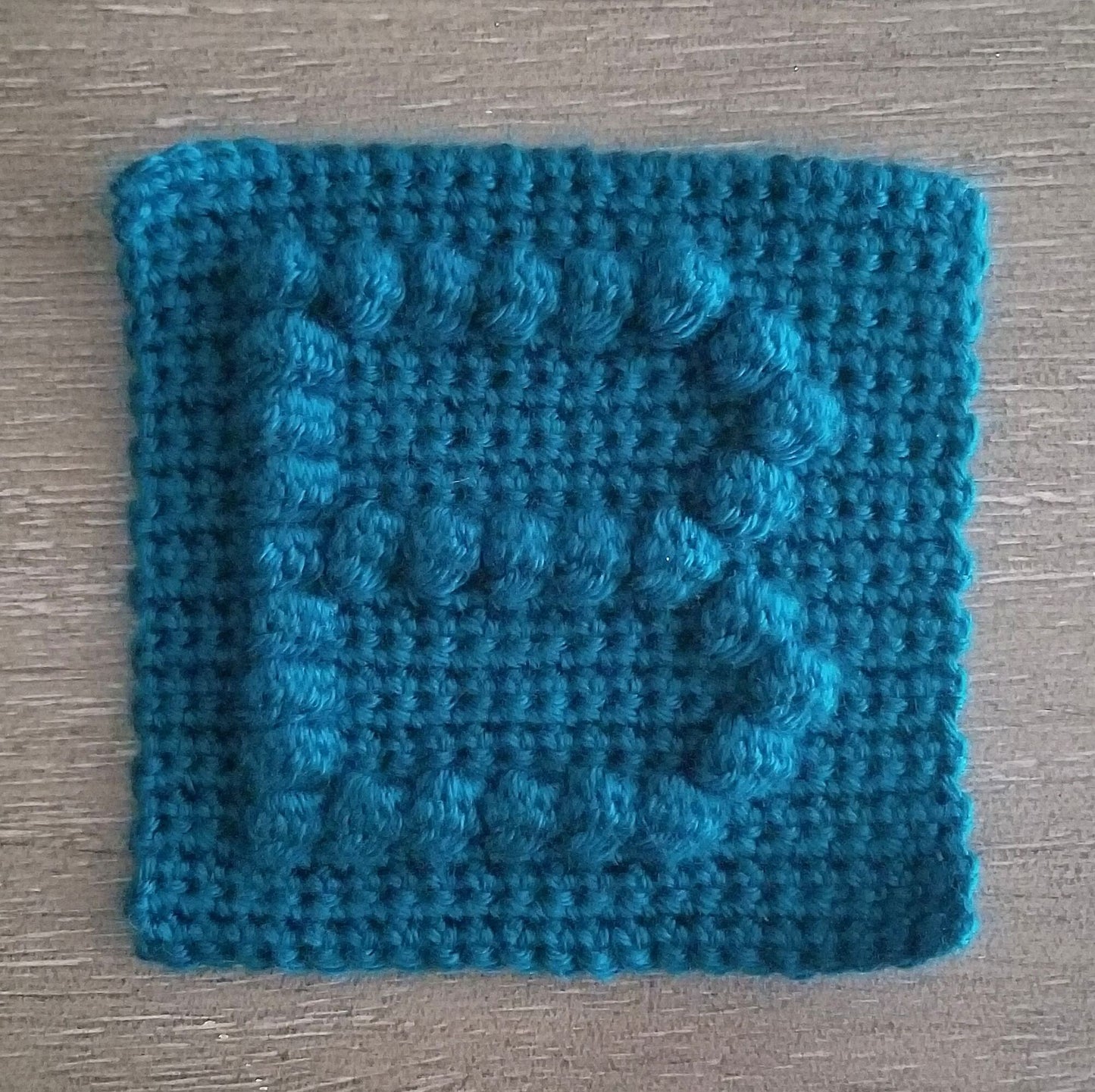 Letter B Bobble Afghan Square Crochet Pattern, PDF Digital Download