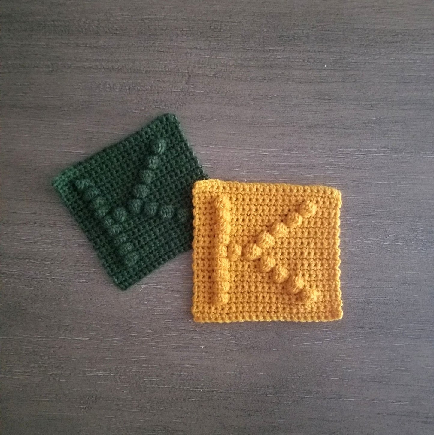 Letter K Bobble Afghan Square Crochet Pattern, PDF Digital Download