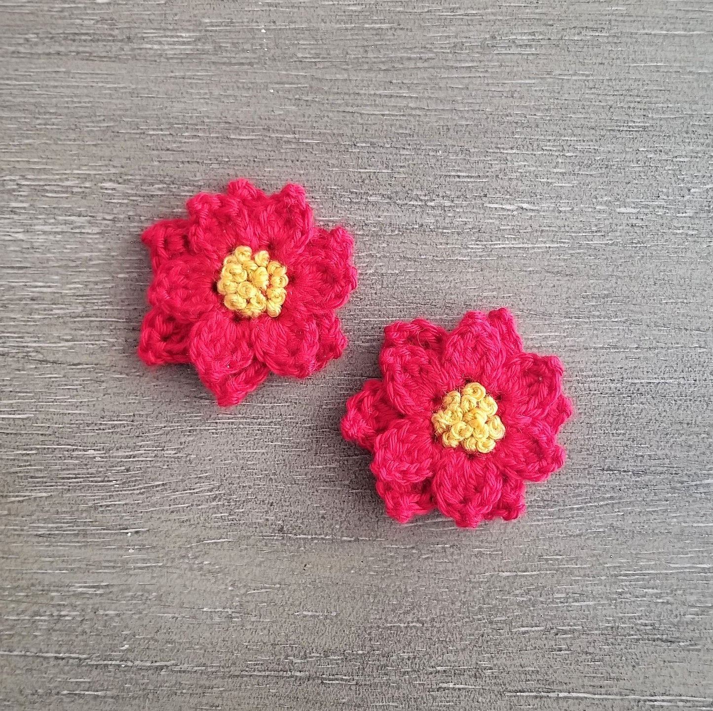 Poinsettia Applique Crochet Pattern, PDF Digital Download