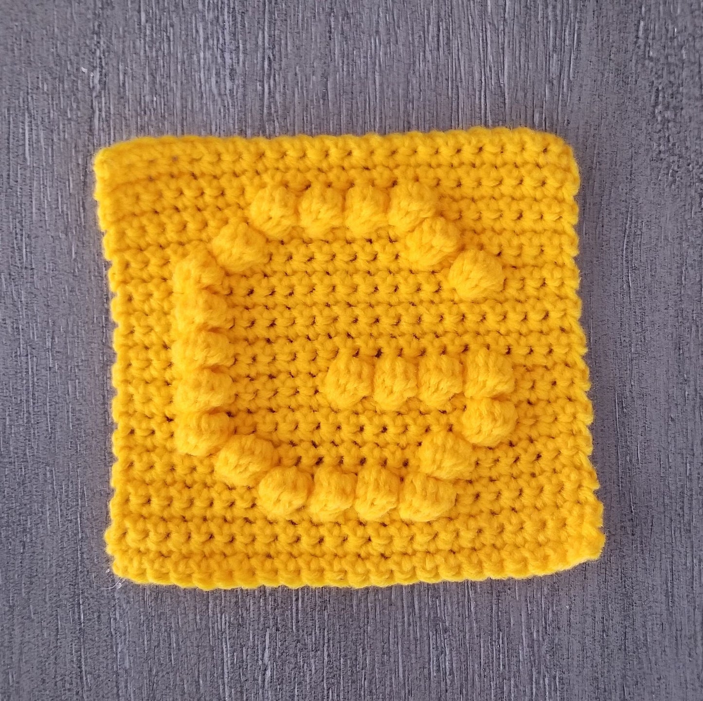 Letter G Bobble Afghan Square Crochet Pattern, PDF Digital Download