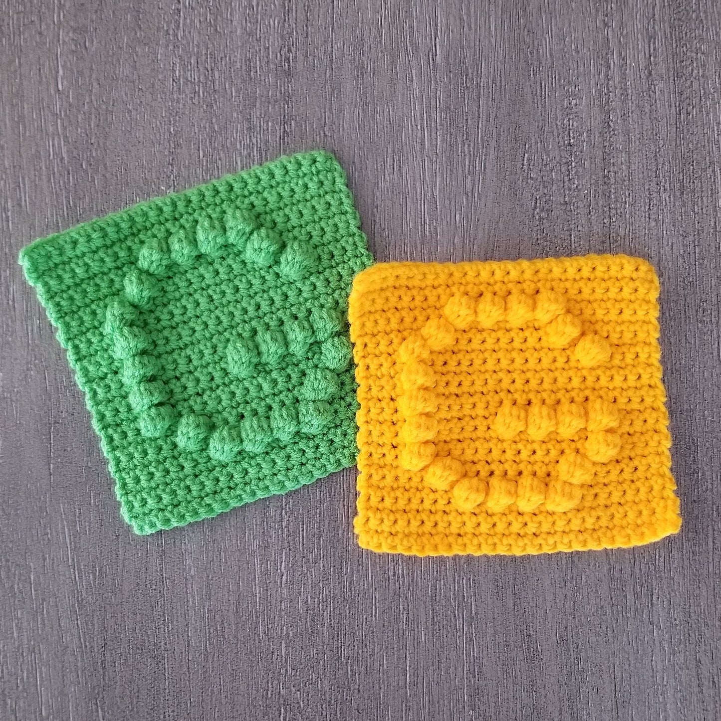 Letter G Bobble Afghan Square Crochet Pattern, PDF Digital Download