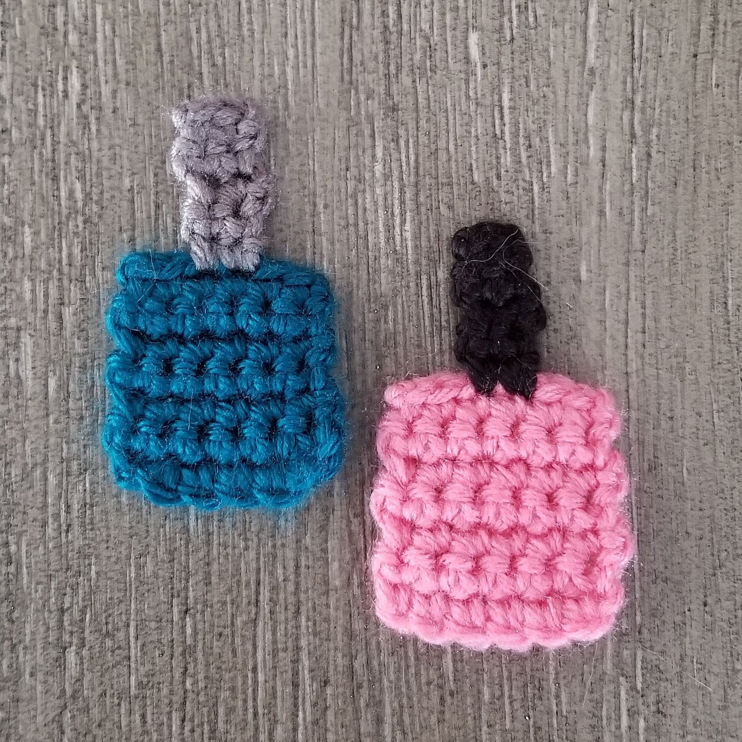 Nail Polish Applique Crochet Pattern, PDF Digital Download