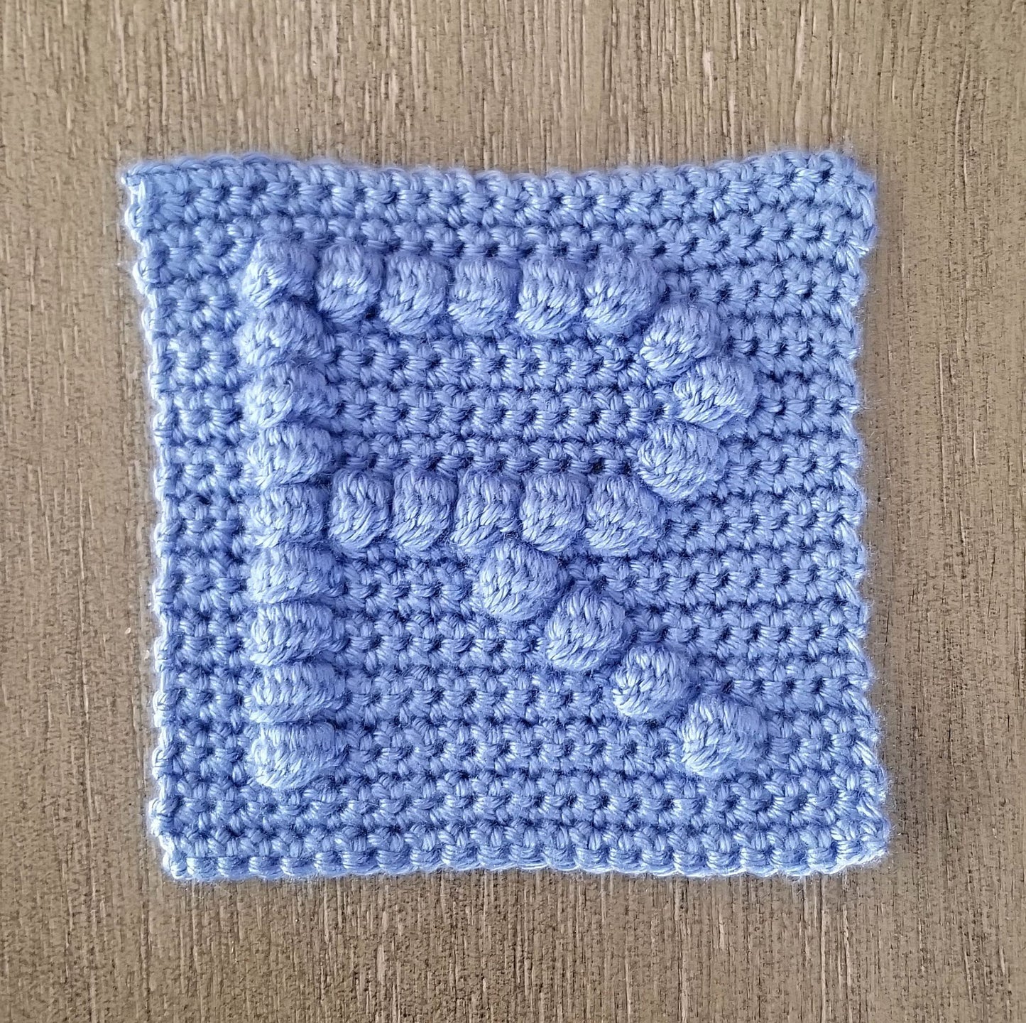 Letter R Bobble Afghan Square Crochet Pattern, PDF Digital Download