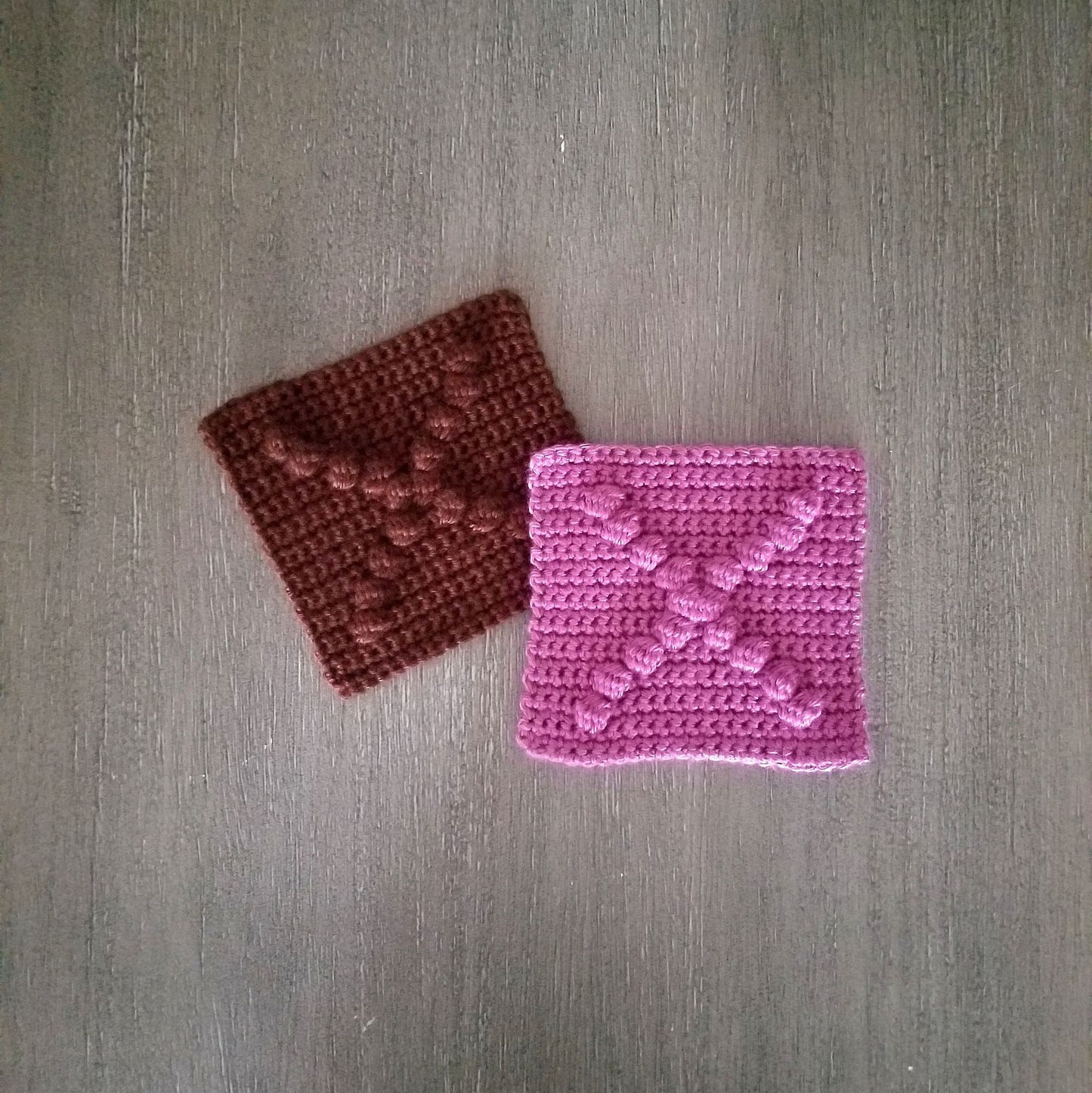 Letter X Bobble Afghan Square Crochet Pattern, PDF Digital Download