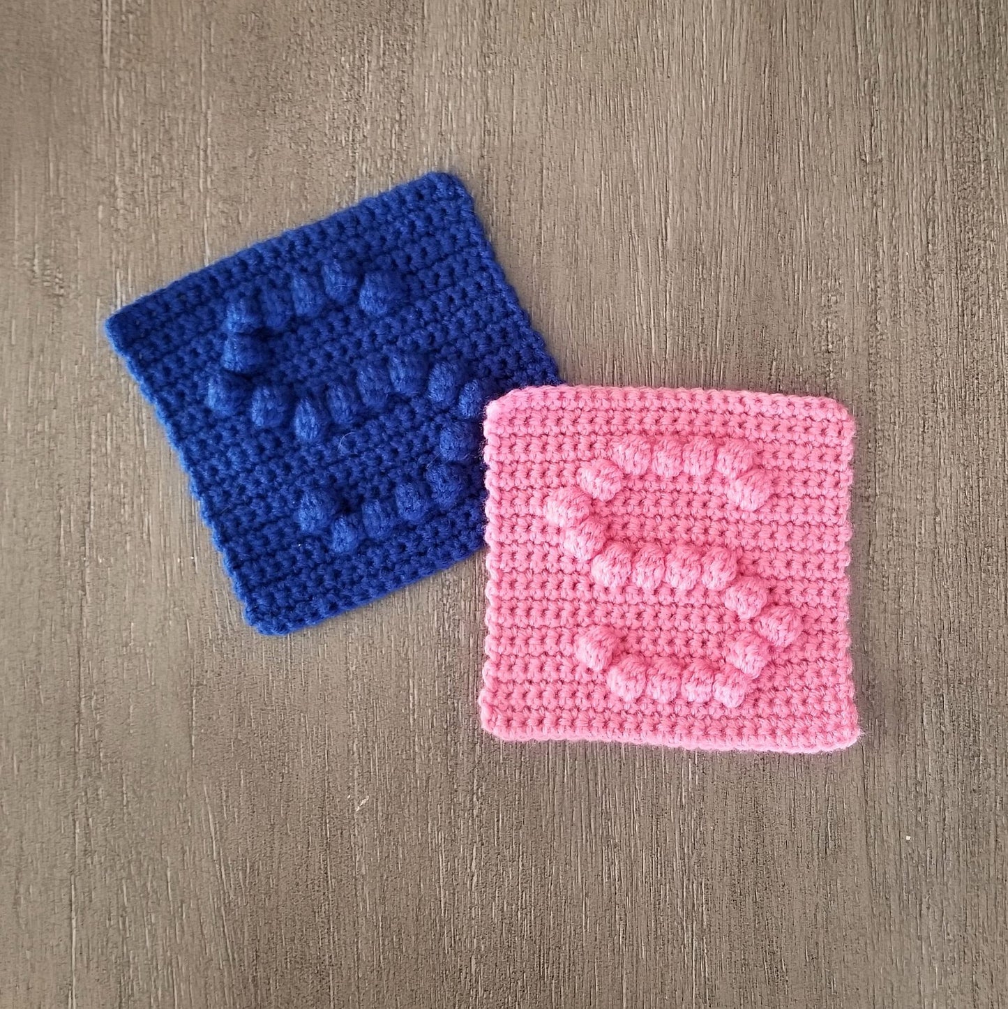 Letter S Bobble Afghan Square Crochet Pattern, PDF Digital Download